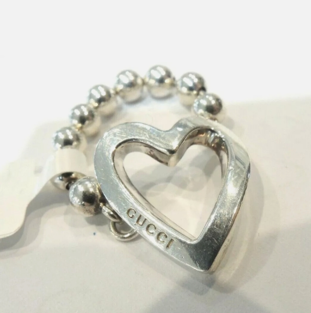 NEW Gucci beaded heart ring